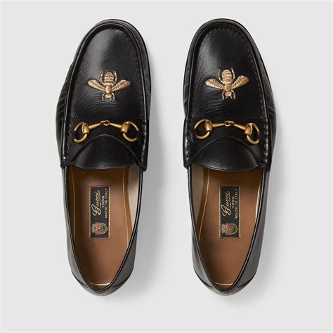 gucci leather loafers for men|Gucci loafers men monogram.